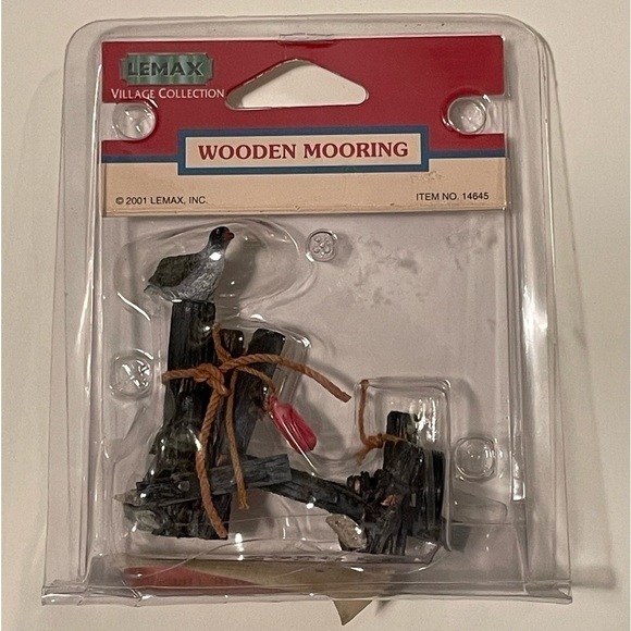 Lemax Village Collection Wooden Mooring NEVER OPENED 2001 - Picture 1 of 3